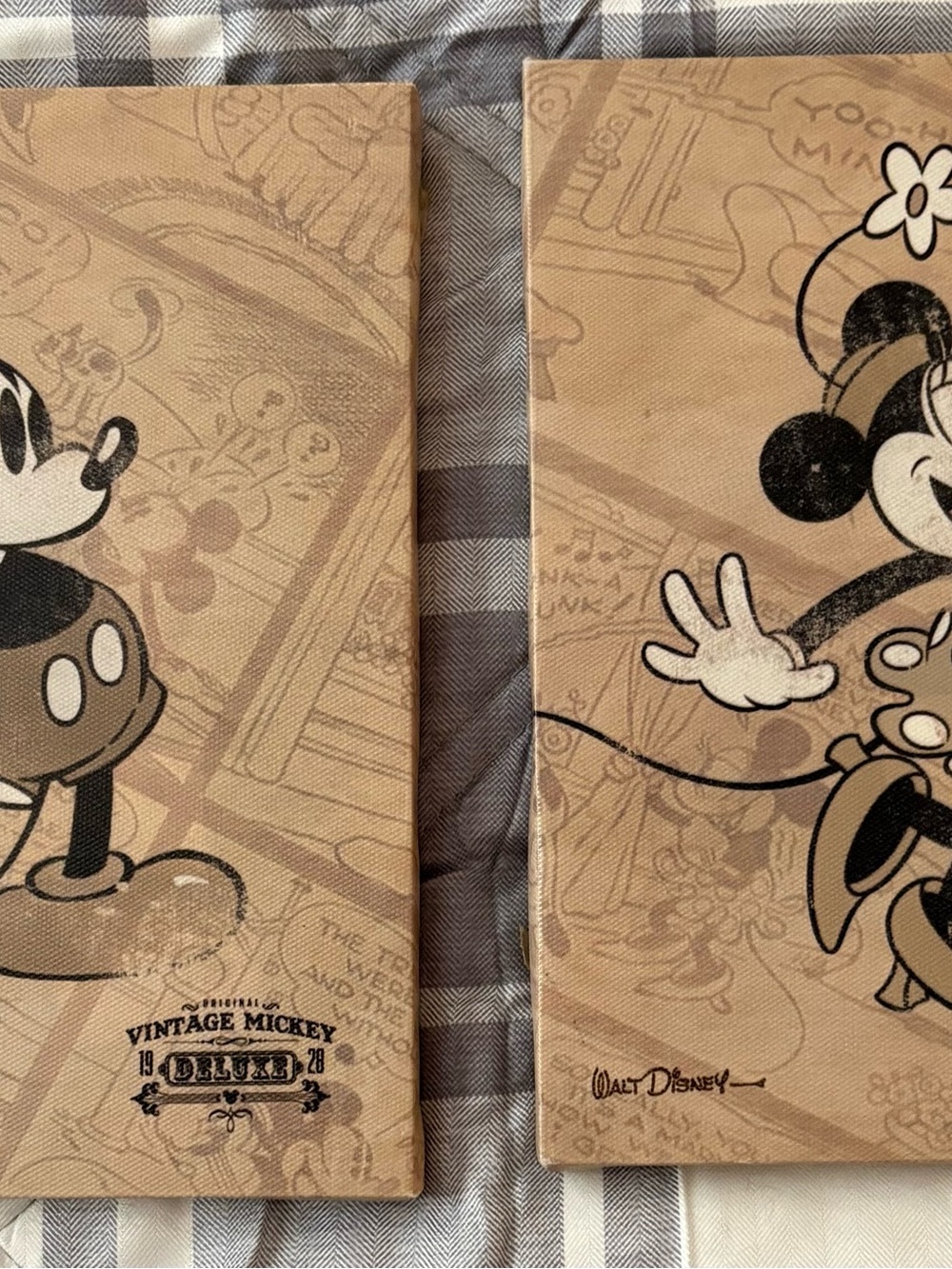 Disney Canvas 5x7 decor Mickey & Minnie